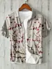 Camisa Hawaiana con Estampado de Vida Marina Transfronteriza para Hombre de Verano Transpirable de Manga Corta Absorbente de Sudor Solapa Transpirable y Absorbente de Sudor