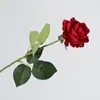 Flores Artificiais de Rosa com Revestimento de Borracha, Novo Estilo, para Decoração de Casa, Buquês de Casamento, Buquês de Flores Artificiais de Rosa de Alta Qualidade