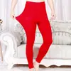 Año de nacimiento Ropa interior de traje larga roja para hombre y mujer traje de pareja cálido