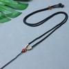 Colar de alta qualidade corda ágata contas de topo renda dourada pingente de prata feito à mão cordão de joias de jade acessórios produtos de origem