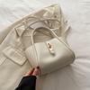 Texturas de Deslocamento Moda Simples Estilo Coreano Bolsa 2024 Primavera Nova Bolsa Tote Transversal All-match Ins Texturas