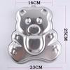 Molde para Hornear Aimanwu Aleación de Aluminio Anodizado Tamaño Molde para Pastel con Forma de Oso de Dibujos Animados Forma Creativa Mini Horno