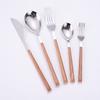 Conjunto de Talheres de Aço Inoxidável 430 Estilo Ins para Comida Ocidental Faca de Bife Garfo Hashis Conjunto de Cinco Peças Hotel Conjunto de Garfo e Colher Casa