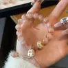Celebridad de Internet Uña de Gato Qingti Pulsera Fresca Estilo Dulce de Niña Estilo Pareja Pulsera para Dedos de Mujer Cadena de Cuentas Suave para Mano Venta al por Mayor