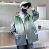 Chaqueta cortavientos degradada nueva para niños 2026, Ropa infantil para primavera y otoño, Conjunto casual de primavera y otoño para niños mayores