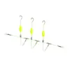 Linha de Sub-linha Flutuante Antiderrapante Gancho Duplo Gancho Europeu para Carpa Boia Sete Estrelas Localizador Automático de Fundo Boia Luminosa Conjunto de Linha Anzol de Pesca