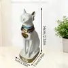 Estatueta de Gato Egípcio Exótico Transfronteiriça, Artesanato em Resina para Entrada de Sala de Estar, Decoração Suave Personalizada de Gato Deus Egípcio