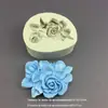 Molde de Silicone Gardenia Fraggots Dobrável Açúcar Chocolate Bolo Molde Resina Gesso Gota Molde