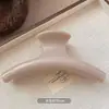 Pinza de tiburón negra en forma de corazón para recogido, elegante pinza para el pelo floral para la parte trasera de la cabeza, gran accesorio para el pelo de pinza de garra estilo nuevo 2026