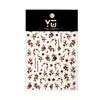 Yitu Adesivos de Unha Jelly Ant Picture Bayberry Estilo Chinês Pequenos Frescos Decorativos Casuais e Exquisitos Yt6195