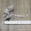Guirnalda Mori DIY Escenario T Tocado Exagerado Hojas Blancas Simuladas Flores Piñas Material de Joyería Nupcial