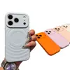 Funda Magnética de Silicona Líquida con Patrón de Olas para Apple 18Promax Funda Protectora de Gama Alta para Iphone16 14