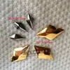 Accesorios de Ropa Cosidos a Mano Cuentas Doradas Metal Imitación Acrílico Sueltos DIY Nuevo Rombo Cos Cuentas Diamante Hecho a Mano