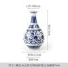 Adornos de Jarrón de Cerámica de Jingdezhen Sala de Estar Mueble de TV Envoltura Patrón Zhiliu Porcelana Azul y Blanca Tarro de Almacenamiento Mesa de Comedor Decoraciones Suaves