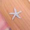 Nuevos accesorios de resina de estrella de mar con lentejuelas, accesorios para el cabello, decoraciones para zapatos con pegamento de crema, pasadores de pelo DIY, accesorios para fundas de teléfono