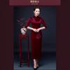 Vestido de novia estilo occidental de alta gama con bordado tridimensional para la suegra. Elegante vestido cheongsam para bodas y banquetes. Ideal para primavera y otoño.