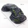 Mesa de tortuga de fábrica, artesanía de resina para escalar, puente de piedra, pecera, paisajismo, escaleras, mesa de escalada, decoración de pecera de tortuga, tamaño grande y pequeño