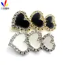 Botones Metálicos de Corazón de Moda Botones Pequeños Fragantes para Camisa Botones de Corazón de Melocotón para Cortavientos Botones de Corazón para Traje Decoración de Pedrería
