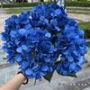 [Hortênsia de Simulação] Comércio Exterior 5 Hortênsia Francesa Hortênsia Francesa Plana para Decoração de Casamento Flor Artificial Atacado