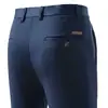 2026 Nuevo Modelo de Comercio Exterior Listo para Cuatro Estaciones Pantalones de Moda de Seda Helada para Hombre Pantalones de Vestir de Negocios Pantalones Casuales Rectos Sueltos