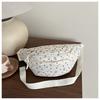 Bolso de Pecho Artístico de Lona de Lunares de Moda 2025 Otoño Nuevo de Gran Capacidad Portátil Bolso de Pecho Bolso de Cintura