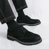 Zapatos de Cuero para Hombre Amazon Estilo Europeo y Americano Gamuza Estilo Británico Brogue Zapatos Casuales Tallas Grandes Zapatos de Hombre para Exportación