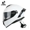 Atacado de Fabricante de Capacetes para Motocicleta para Homens e Mulheres, Capacetes Bluetooth Full-Face, Proteção Fresca Anti-Embaçante para Pilotagem de Veículos Elétricos