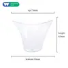 En stock taza cuadrada taza redonda múltiples tazas de postre taza para pudín taza para mousse plato cuchara de plástico desechable Amazon
