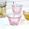 Taza de Té de Vidrio Dibujado Oro Lujo Ligero 50ml Taza de Té Especial para Mujeres Taza de Maestro Set de Té Kung Fu para el Hogar Taza Estilo Japonés
