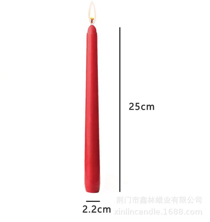 红色细长杆蜡