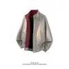 Chamarra bomber de cuello alto con tie-dye mate para hombre, estilo corto otoño 2026, chaqueta oversized fresca y elegante, top de marca a la moda
