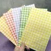 Bolsa de Dulces Gruesa a Cuadros de Color Han Feng Bolsa de Papel Kraft Bolsa de Empaque para Regalos Bolsas de Atrezzo para Fotos Bolsa de Acabado