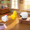 Cubo creativo de paisaje en miniatura con figuras de cerdo y alpaca, muñecas lindas, accesorios de decoración DIY para casa de muñecas, pequeños adornos de escritorio