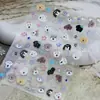 Adesivos Estéreo Relevo para Nail Art Coração Ins Cachorrinho Fofo Gatinho Fofo Padrão DIY Estilo Japonês Desenho Animado 3D Pronta Entrega