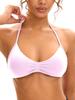 Sujetador Deportivo Dfyne Seamless de Nylon de Alta Elasticidad con Cuello Halter de Secado Rápido para Fitness Yoga