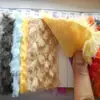 10 Tecido de Veludo de Alta Borrifação de Lã, Imitação de Flor Cortada Pelo de Coelho, Brinquedo de Pelúcia Unicórnio Escovado com Pelo de Coelho Tecido para Têxteis Domésticos e Vestuário
