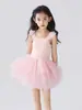 Ropa de baile para niñas transfronteriza, vestido de ballet, vestido de malla, ropa de gimnasia, vestido de práctica para niños