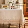 Mantel Impermeable Vintage Estilo Francés, Mantel Rectangular para Mesa de Comedor, Mantel de Lujo Ligero de Gama Alta, Mantel Doméstico a Prueba de Aceite y Resistente a las Manchas