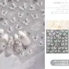 Colección de Pegatinas para Uñas Mariposa: Nuevas Calcomanías Adhesivas para Uñas de Mariposa Blanca Delgadas Flexibles con Relieve de Hada Nuevas de Moda al por Mayor