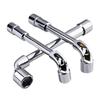 Llave de tubo en L de fábrica transfronteriza tipo tubería en forma de 7 de doble extremo acodada hexagonal externa perforada llave de tubo