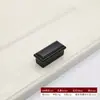 Manija de Puerta de Gabinete Estilo Chino Nuevo Minimalista Moderno Aleación de Zinc Cajón Armario Gabinete Manija Negra Venta Directa de Fábrica
