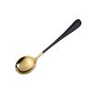 Cuchara de Acero Inoxidable Transfronteriza Cuchara de Celebridad de Internet Cabeza Redonda Cuchara para Helado Cuchara para Postre Coreano Cuchara para Niños Cuchara para Nido de Pájaro Polvo de Raíz de Loto