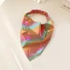 Miaode 2026 Nuevo Pañuelo Triangular con Degradado Láser Arcoíris Accesorio Elástico para el Cabello para Mujeres con Alta Elasticidad y Diseño Elástico Diadema