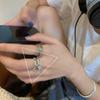 925 Sterling Silver Cold Style Anel Mulheres Internet Celebridade Moda Personalizada ins Trendy High-end Retro Finger Ring