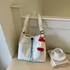 Bolsa casual leve de nylon para mulheres, estilo japonês ins versátil de grande capacidade para estudantes, para ir ao trabalho, transversal, esportiva, de ombro