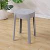 Moda Escandinava Taburete Redondo Plástico Engrosado Taburete para Adultos Apilable Banco para Mesa de Comedor Silla para el Hogar Taburete de Repuesto Taburete Alto