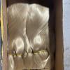 Materias Primas para Extensiones de Peluca, Seda de Fibra Química, Trasplante de Cabello para Muñecas BJD, Fabricación de Pelucas, Material de Cabello Liso, Cabello Suave