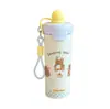 Taza Isotérmica Infantil Sencilla con Temática de Perros, Acero Inoxidable 316, Alto Valor Estético para Niñas, Taza Isotérmica con Doble Popote, Portátil para Estudiantes