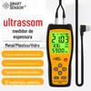 SMART SENSOR AS860 Medidor de Espessura Ultrassônico para Placa de Vidro, Plástico, Cerâmica e Metal