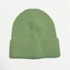 Gorro de Tricô Liso para Outono e Inverno para Homens e Mulheres Lã Quente Simples Versátil Chapéu para Clima Frio Estilo Básico Chapéu Liso